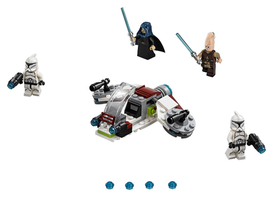 LEGO Set-Jedi and Clone Troopers Battle Pack-Star Wars-75206-1-Creative Brick Builders
